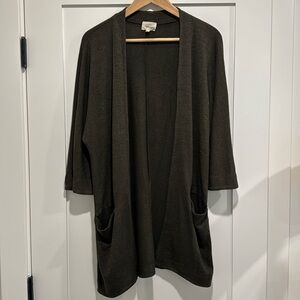 Aritzia Wilfred Free Olive Green Cardigan - Small
